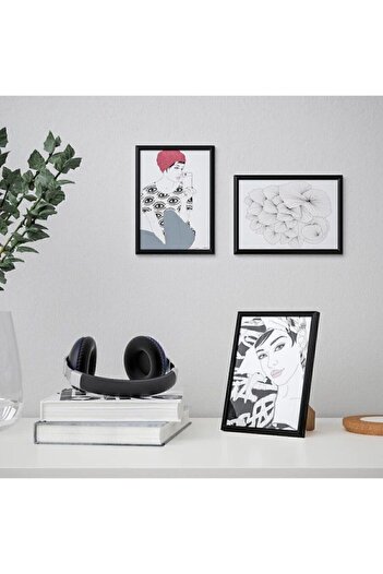 IKEA Yllevad Picture Frame A5 Black 18x13 Cm