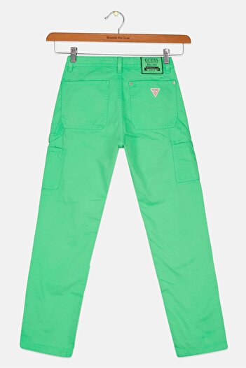 Guess Kid Girl Solid Pants, Green