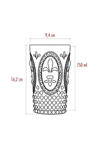 EWs Akrilik Bal Tekli Uzun Bardak  Su Meşrubat Bardağı 750 ml Büyük Boy  Cam Değildir