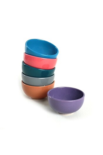 Keramika Mixed Cloud Mini Snack Bowl / Sauce Bowl 8 Cm 6 Pieces 406-418-501-552-606-620