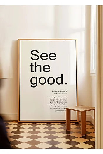 ARTHOUSECOLLECTIVE See the Good - Poster - Wall Decoration - Frameless Poster in Painting Dimensions