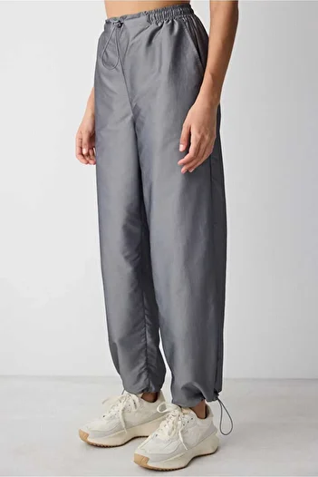 Penti Parachute Cut Dark Anthracite Melange Trousers