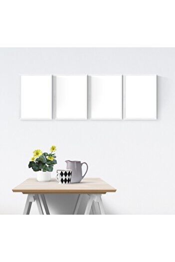 YED Frame A4 - 21X30Cm Picture Frame Set - 4 Pieces - White -