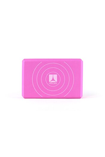 Rebuwo Pink Tpe Yoga Block - Extra Comfort Support, Pink Yoga Block, Non-Slip