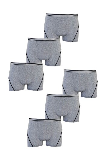 Tutku Underwear Set of 6 Boys' Lycra Cotton Boxer Underwear