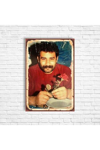 TRENDPOSTER Ahmet Kaya Retro Ahşap Poster