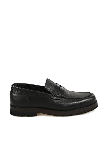 Jakamen Black 100% Leather Loafer Eva Sole Casual Shoes