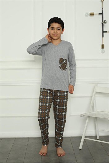 Akbeniz Erkek Çocuk Penye Pijama Takım 20387
