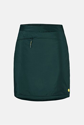 Tchibo Women Thermo Pull On Plain Mini Skirt, Green