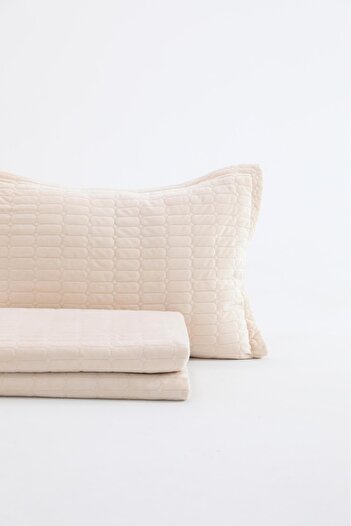 FAVORA Alvin Single Bedspread Set - Cream