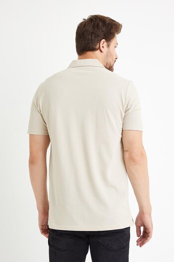odelon Basic Regular Fit Erkek Bej Polo Yaka Tişört