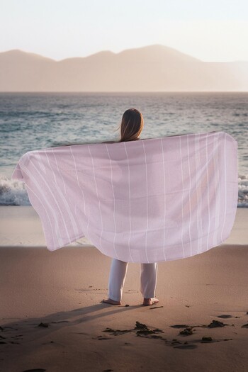 FAVORA 90x140 Pink Loincloth Beach Towel