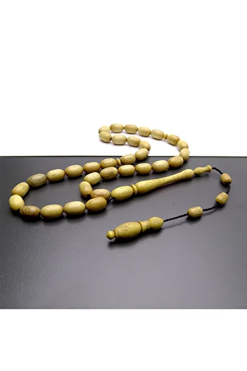 Tesbih Ruyasi Ebony Tree Rosary in Cream Color