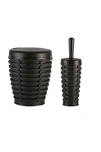 Prima Nova Βούρτσα τουαλέτας Palm Dustbin 2 Pack Καφέ