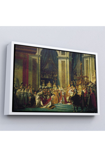N NOXXO Wooden Framed Jacques-Louis David - the Coronation of Napoleon Painting-7082