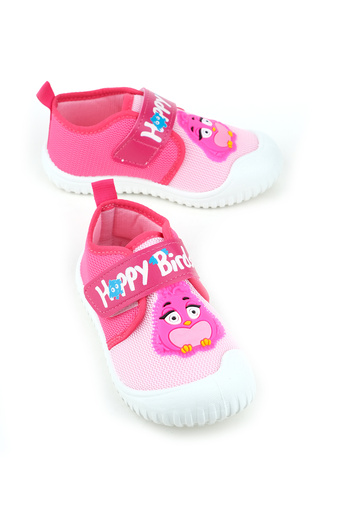 GEZER Summer Girl's Linen Happy Bird Velcro Adjustable Shoes