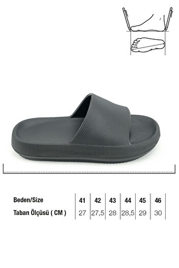 GEZER Καλοκαιρινές ανδρικές παντόφλες Eva Bath Garden Κατάλληλες για βρεγμένο πάτωμα