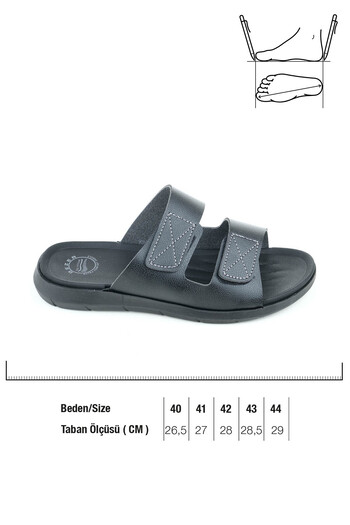 GEZER Ανδρικές παντόφλες Summer Fuspet Sole Velcro ρυθμιζόμενες