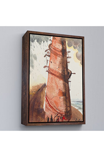 indispensablely Framed Salvador Dali - Tower Painting-7394