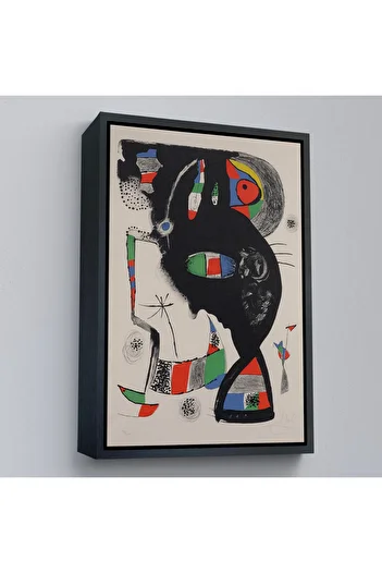 indispensablely Framed Joan Miro - 42 Rue Blomet Painting-8048