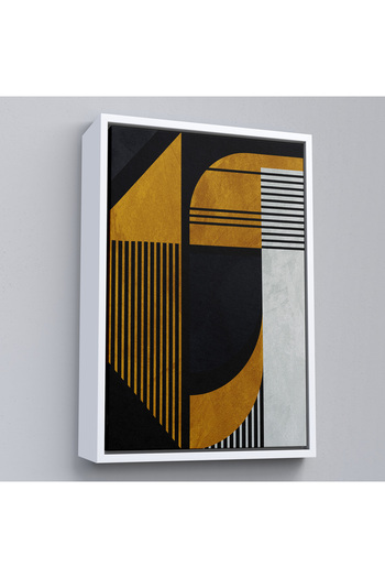 indispensablely Framed Geometric Abstract Painting-7871