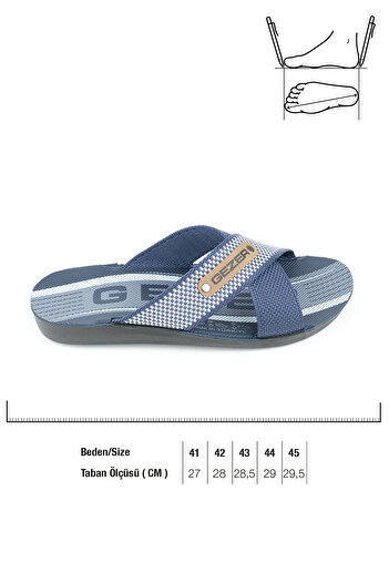 GEZER Summer Star Pu Men's Home Garden Daily Slippers