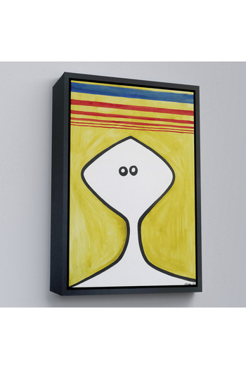 indispensablely Framed Alexander Calder - Abstract Head Painting - Head-7321