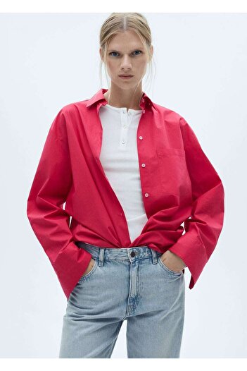 MANGO Woman Straight-Cut Mid-Waist Miami Jeans