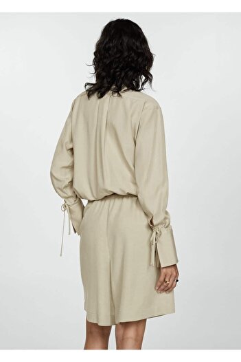 MANGO Woman Wideleg lyocell Bermuda şort