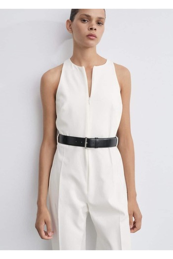MANGO Woman Overall mit Reißverschluss und Gürtel