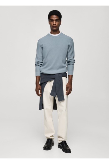MANGO Man Geflochtener Pullover aus Baumwollstrick