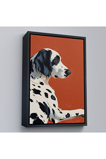 indispensablely Framed Cute Dalmatian Dog Painting-7578