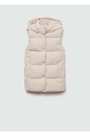MANGO Kids Стьобаний жилет з капюшоном