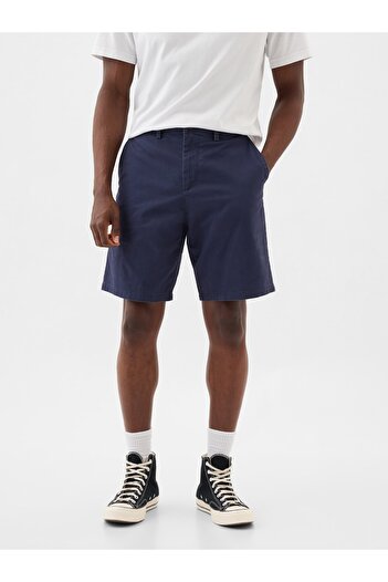 GAP Men's Navy Blue Essential Khaki Shorts