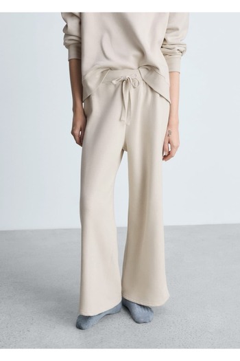 MANGO Woman Cotton Fuzzy Pants