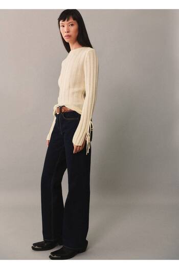 MANGO Woman Bow Rubber Knitted Sweater