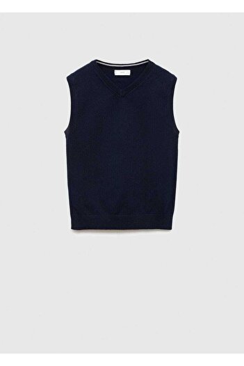 MANGO Kids Cotton knitwear vest