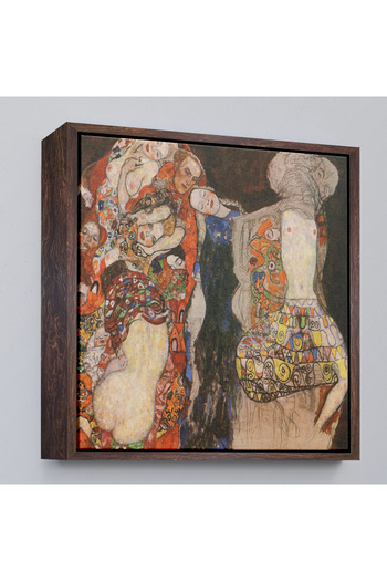 N NOXXO Gustav Klimt with Wooden Frame - Die Braut Unvollende Painting-8339