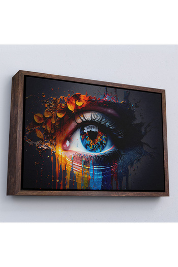 N NOXXO Colorful Elegant Woman Eye Chart with Wooden Frame-7213