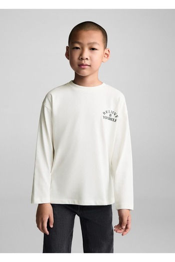 MANGO Kids Gemustertes Langarm-T-Shirt