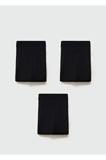 MANGO Man Set of 3 Black Cotton Boxers