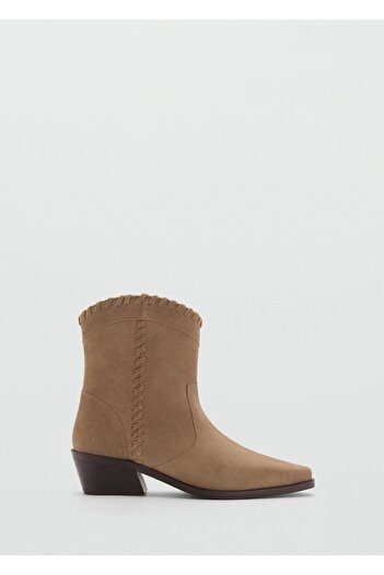 Mango Teen Leather Boot