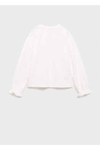 MANGO Kids Κέντημα Λεπτομερές T-Shirt