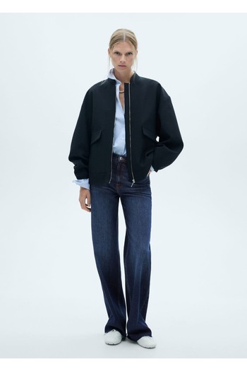 MANGO Woman Blugi Danila wideleg cu talie mijlocie