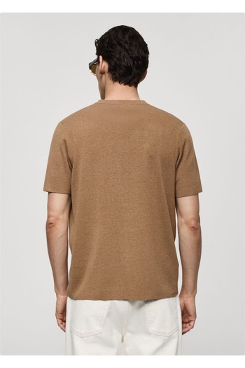 MANGO Man T-shirt από βαμβακερό ύφασμα