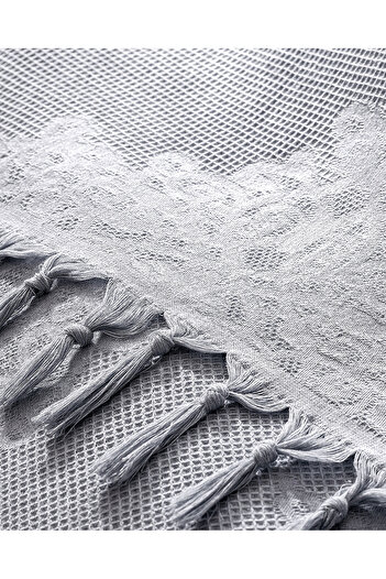 Madame Coco Alısya Double Bedspread - Gray