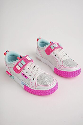 MUGGO Sonic Garantili Legolu Bağcıklı Ve Cırtlı Ortopedik Çocuk Sneaker Spor Ayakkabı