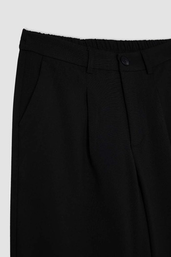 DeFacto Women's Canvas Trousers D4360Ax/Bk27 Black