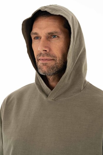 Arma Ανδρικό φούτερ Khaki Oversize Capuchon Y 25254376501