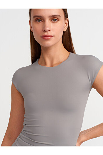 Dilvin Μπλουζάκι 30856 Μοντέλο Polyamid Grey T-shirt